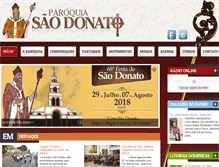 Tablet Screenshot of paroquiasaodonato.com.br